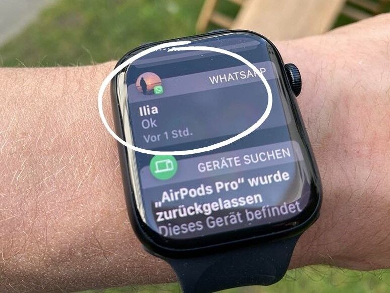 apple watch serie 7 notification